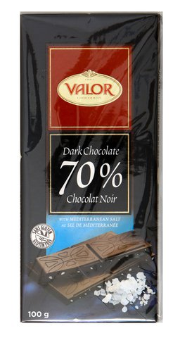 Valor Mediterranean Dark Chocolate 70% 100 g