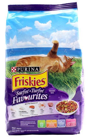 Friskies Surfin' And Turfin' Favourites Cat Food 450 g