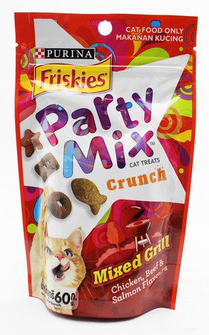 Friskies Party Mix Crunch Mix Grill Cat Food 60 g