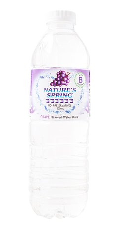 Nature's Spring Grape Flavored Water Drink 500 ml