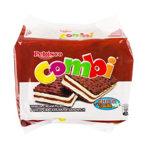 Combi Choco Vanilla Sandwich Cracker 28 g (10 pcs) /pack