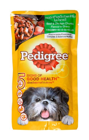 Pedigree Beef &amp; Chunks Dog Food 130 g