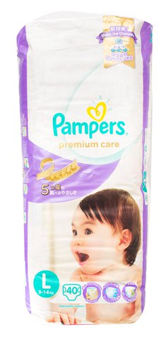 Pampers Premium Care Baby Diapers Large 40 pcs /pack