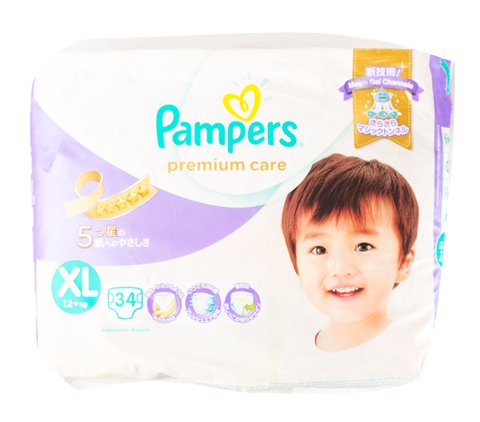 Pampers Premium Care Baby Diapers Extra Large 34 pcs /pack