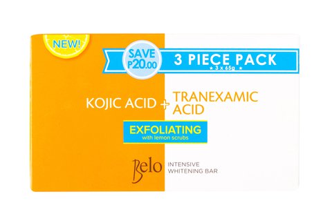 Belo Body Soap Kojic Acid + Tranexamic With Lemon 1 pack (3 pcs x 65 g)