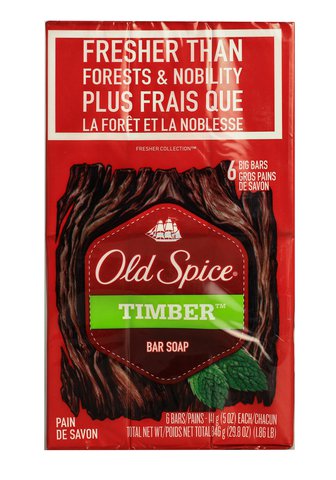 Old Spice Bar Soap Timber 1 pack (6 pcs x 141 g)