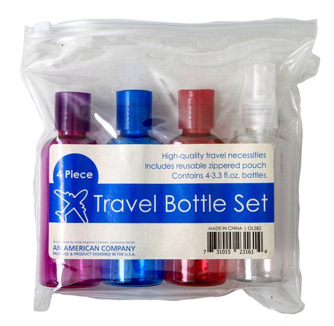 Kole Travel Bottle Set With Pouch 1 set