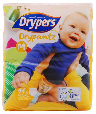Drypers Drypantz Diapers Medium 44 pcs