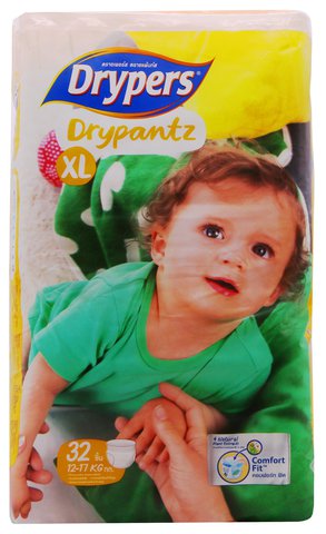 Drypers Drypantz Diapers Extra Large 32 pcs /pack