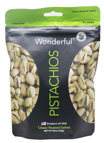 Wonderful Pistachios Classic Roasted Salted 168 g