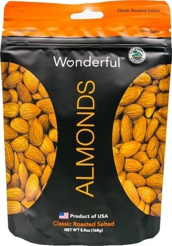 Wonderful Almonds Classic Roasted Salted 168 g