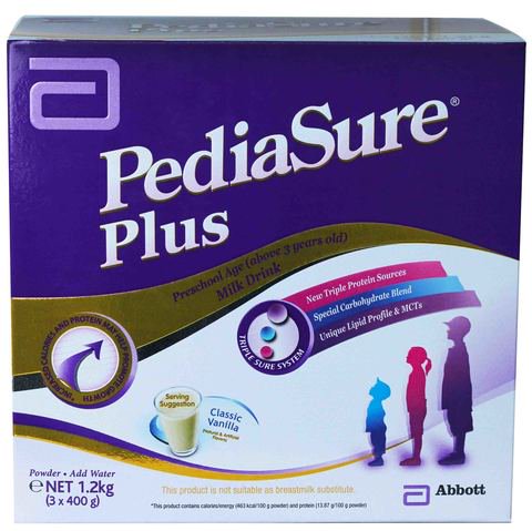 Pediasure Plus Preschool Age Milk Drink Vanilla 1.2 kg