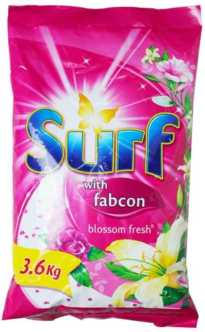 Surf Detergent Powder with Fabcon Blossom Fresh 3.6 kg