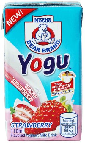 Bear Brand Yogu Strawberry Yoghurt Milk 110 ml