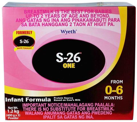 S-26 One Infant Milk Fomula 0-6 Months 1.2 kg