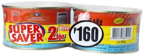 Maling Premium Pork Luncheon Meat 397 g x 2 cans