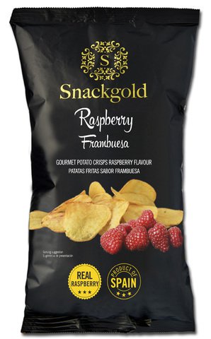 Snackgold Raspberry Gourmet Potato Crisps 125 g